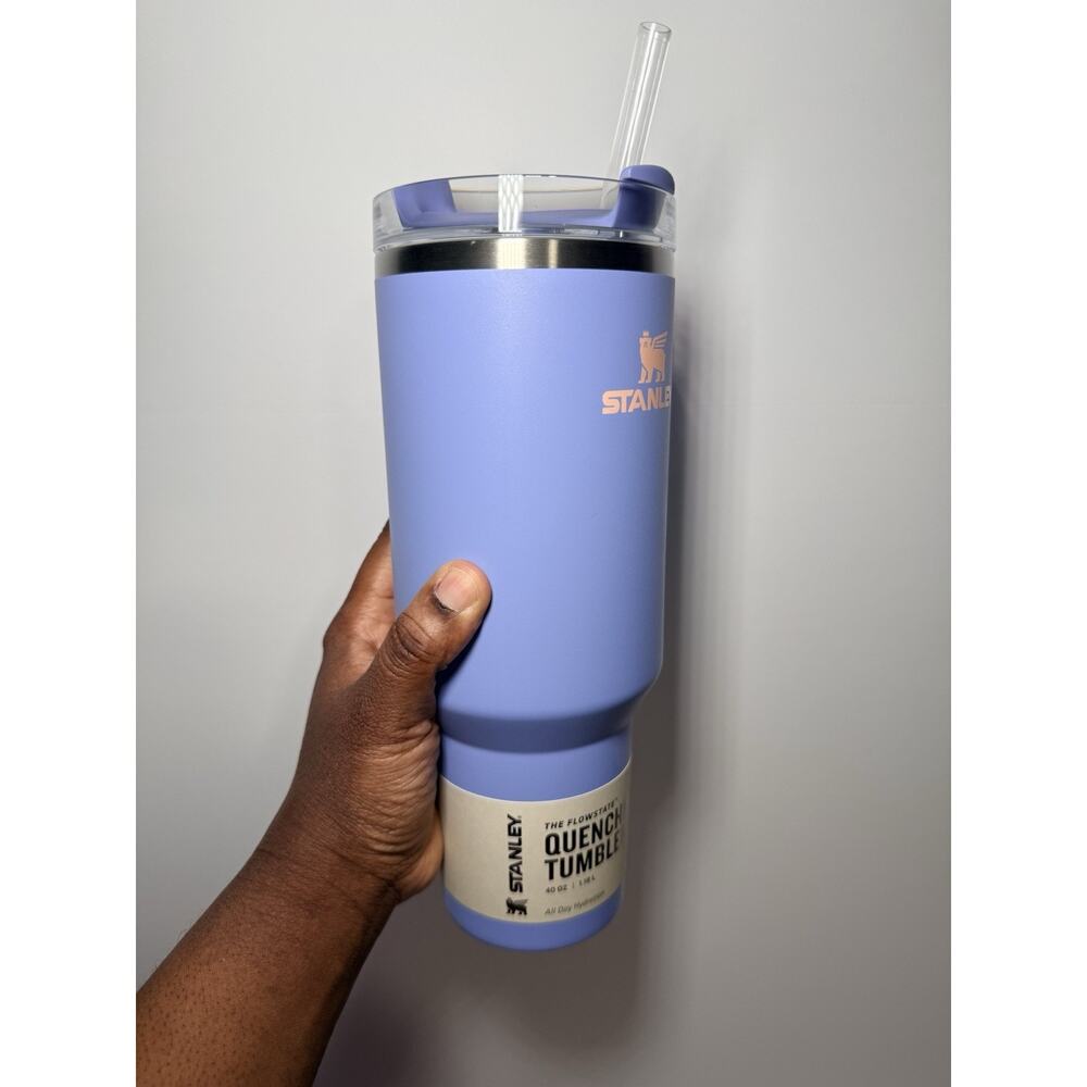 Stanley X Target Exclusive HYDRANGEA PURPLE PEACH 40oz Quencher Tumbler BNWT - Picture 3 of 7